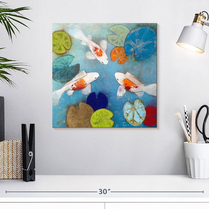 Koi Pond, 16" H x 16" W