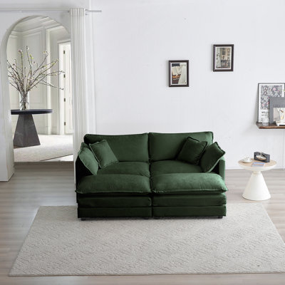 Comfortable Sectional Sofa with Ottoman Sets, Enhancing Home Ambiance