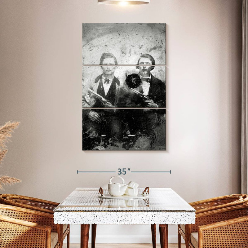 Leisha Jesse et Frank James 1866-76, H 32 po x l 20 po