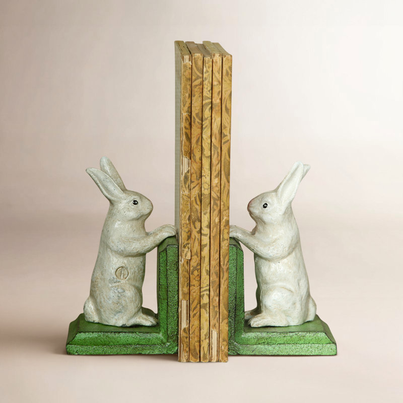 Bunny Cast Iron Bookends Pair