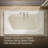 Memoirs 72-In x 42-In Whirlpool Bath, Drop-in with Center Rear Drain-51403869