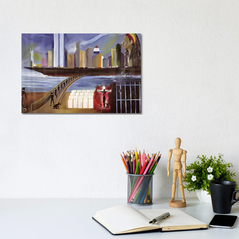 River Of Babylon by Ikahl Beckford - Wrapped Canvas Painting, 20.32cm H x 30.48cm W x 1.91cm D