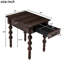 - Table de bout en bois massif de couleur avec tiroir, idéale pour le côté ou le chevet, placage de table, conception unique des pieds, installation de chevet avec tiroir à installation rapide et facile, table étroite rétro, pieds de conception à bulles, rangement