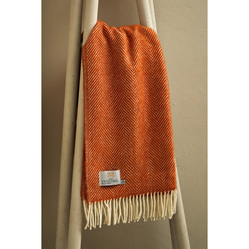 Throw Blanket, Cinnamon Orange
