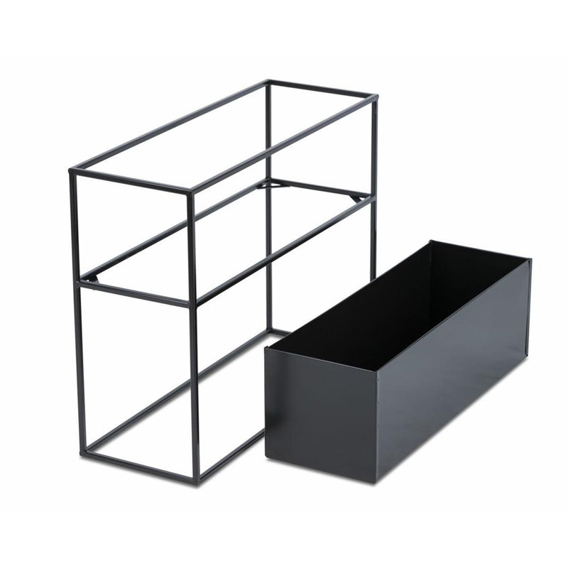 Trotman Handmade Metal Elevated Planter, 55cm H x 64cm W x 24cm D