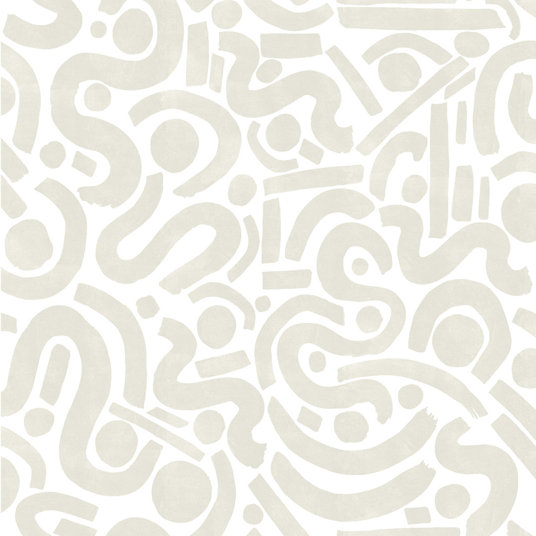 Peel & Stick Geometric Roll AllModern 