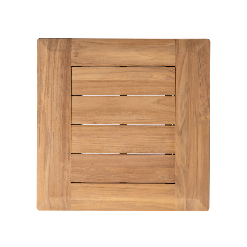 Alpine Outdoor Square Teak Side Table