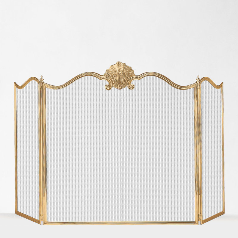 NATALIA Brass Fire Screen