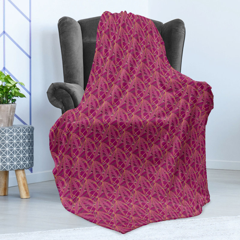 Hand Woven Throw Blanket, 50" W x 70" L