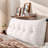 Faux Rabbit Fur Headboard Pillow With Removable Cover, Soft Plush Backrest For Working Or Reading In Bed-117404821-117404823