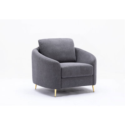 Yuina Gray Linen 3PCS Living Room Set