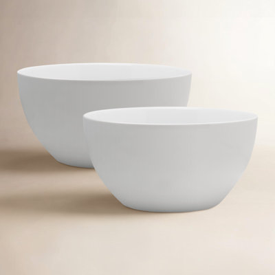 Everyday White 2-Piece Bowl Set