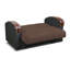 Bixie Twin 67'' Leather Convertible Sofa-1207489155