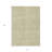 3' X 5' Beige And Tan Striped Washable Indoor Outdoor Area Rug