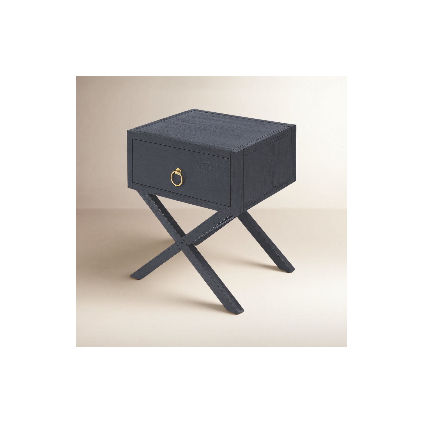 Elin 1 - Drawer Nightstand, Navy Blue