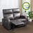 Zero Wall Power Loveseat Recliner, Reclining Loveseat Sofa with Independent Controls-1522345956