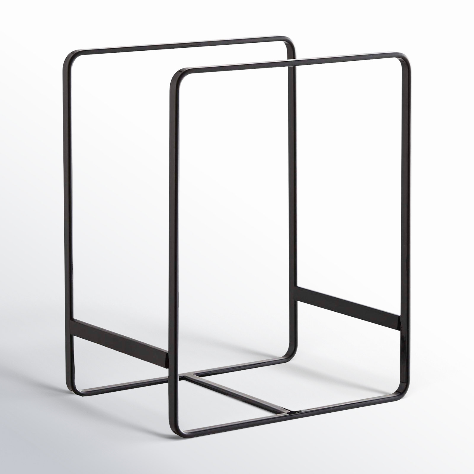 Yamazaki Home Plate Rack/Dish Stand/Dish Storage/Plate Holder, Large, Steel, Large, Black
