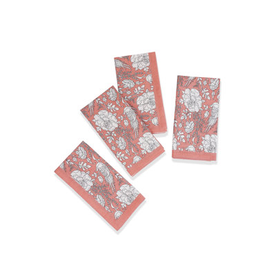 Serviettes en coton Peach Blossom