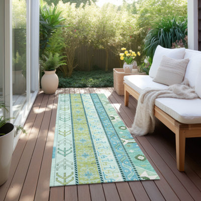 Tapis menthe intérieur / extérieur lavable à la machine ACN1015