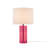 Glass Table Lamp Pink See Below