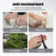 Planche à découper en acier inoxydable 304 de qualité alimentaire, antidérapante et résistante, idéale pour la viande, les légumes, les fruits, le pain et les pâtisseries.-128955767