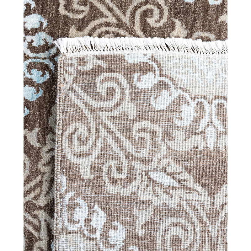 Overdyed One-of-a-Kind 9' 1" X 11' 10" Hand Knotted Area Rug