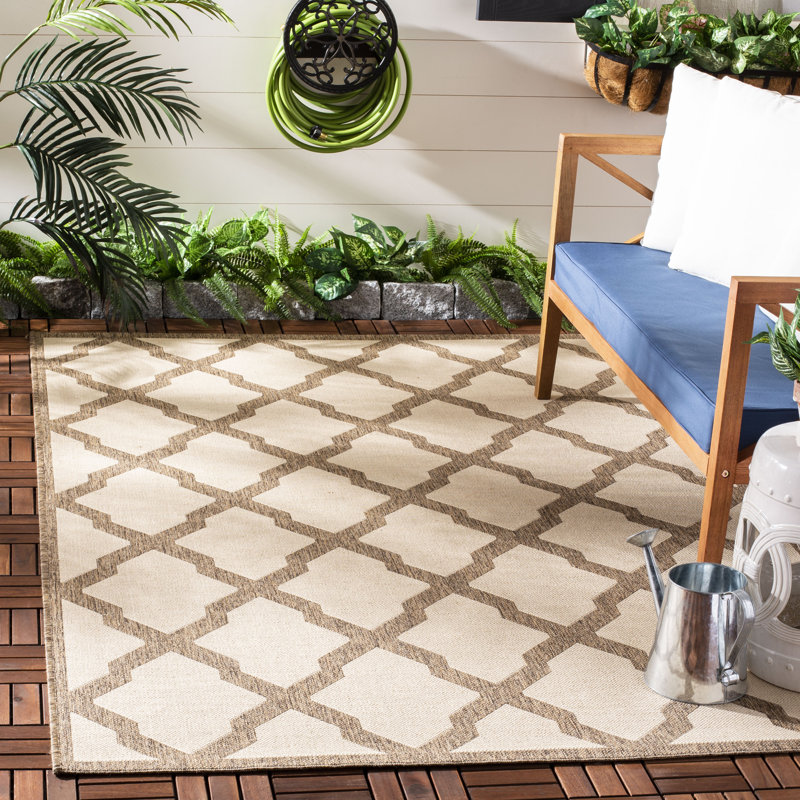 Powersville Performance Geometric Indoor/Outdoor Area Rug, Rectangle 5'3" x 7'6"