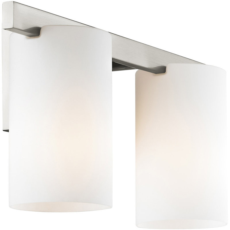 2 - Light Vanity Light, Brushed Nickel