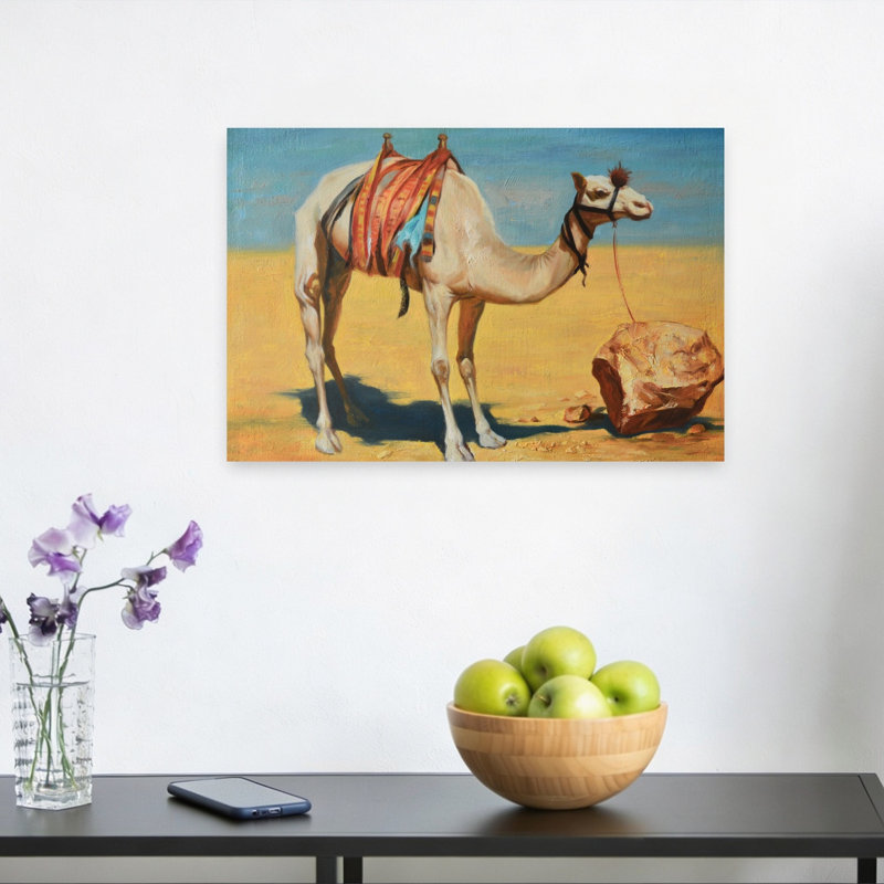 Art contemporain de paysage contemporain abstrait, 12" H x 18" W