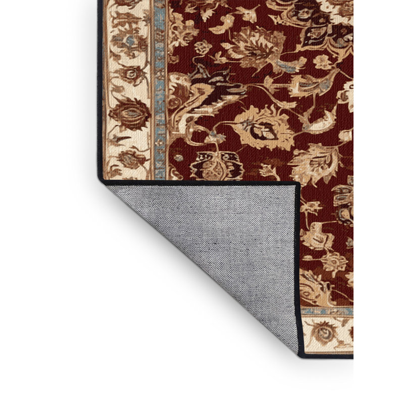 Tapis brun lavable à la machine, Carré 6 pi
