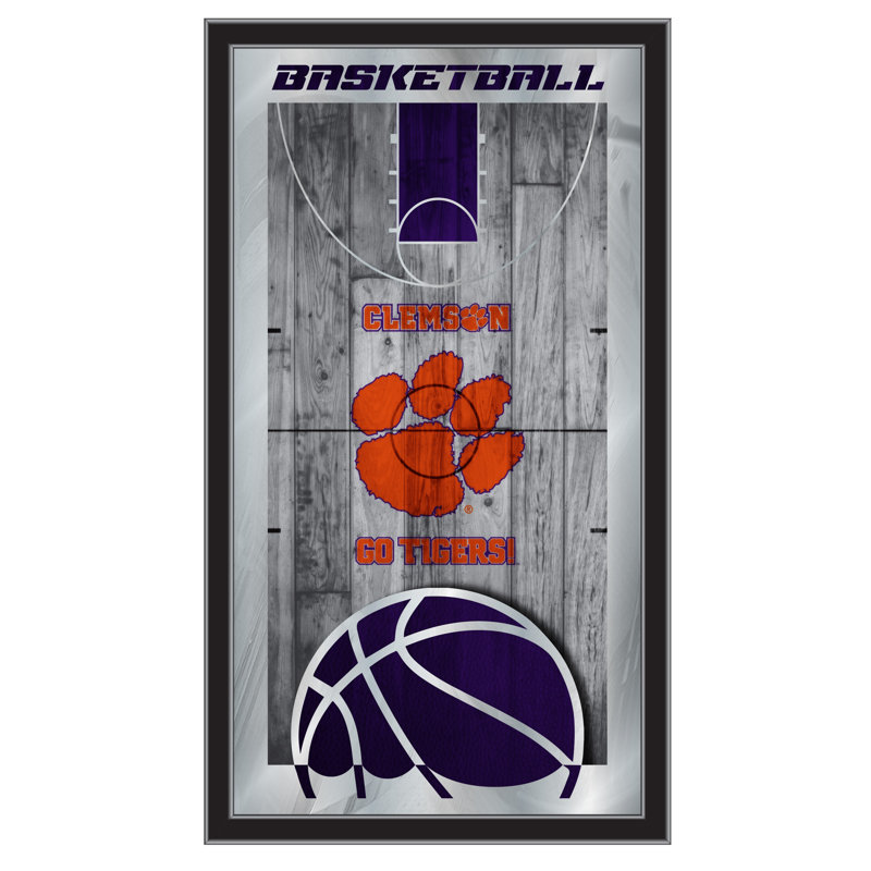 « basket mirror », impression encadrée NCAA, Clemson