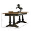 Bureau à tréteaux de 72 po Hekman, finition onyx frotté