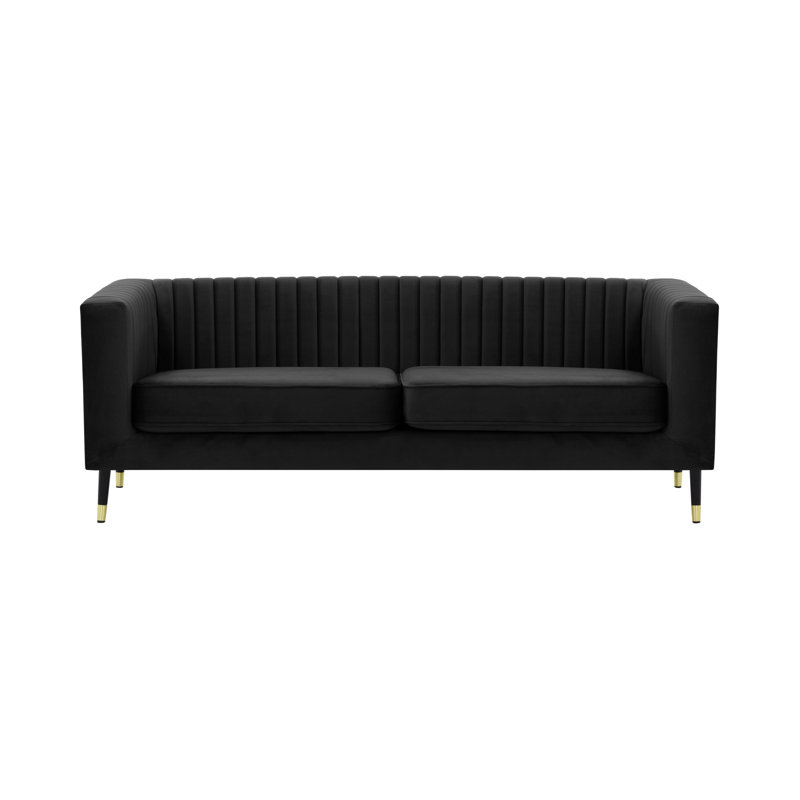 Burnham Sofa, 3 Seater, Black