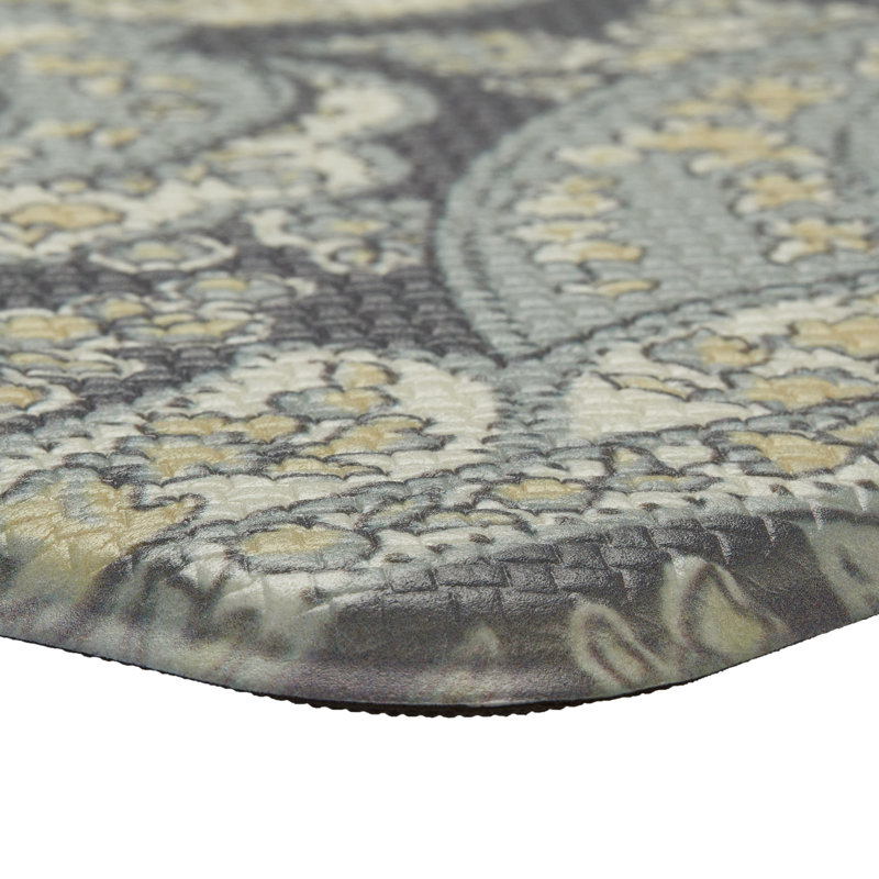 Laura Ashley Vanessa Wellness Anti-Fatigue Mat, Green, Rectangle 1'5" x 4'