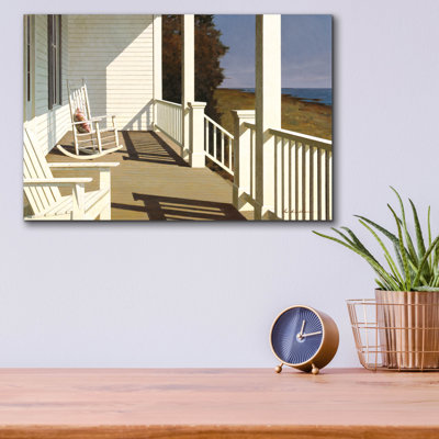«Porch 6» par Zhen-Huan Lu, art mural en verre acrylique, 16 po x 12 po