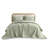 Willow White Floral Tufted Fringed Border 3-Piece King Bedspread Set-114551701-114551703