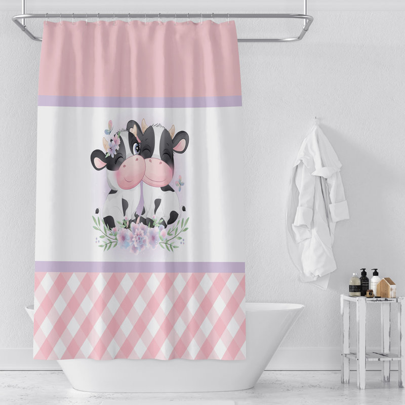 Hoper Floral Single Shower Curtain, 70" H x 72" W