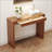 Elegant Natural Wood Grain Bar Table-50 Inches Long, a Practical Choice for Modern Homes.Wood Grain Texture Sticker,Equipped With Two Drawers.Serving As A Bar Table Or A Desk.-845351983