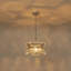 Lustre tambour en cristal 3 lumières