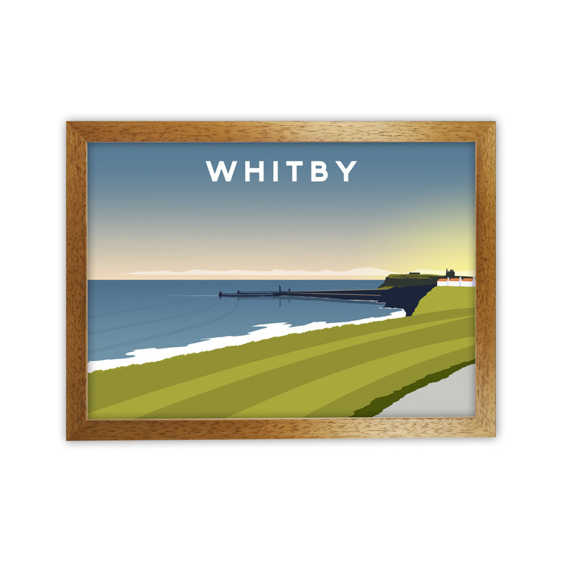 Whitby 5 by Richard O'Neill - Print, Brown Framed, 64cm H x 88cm W x 3cm D