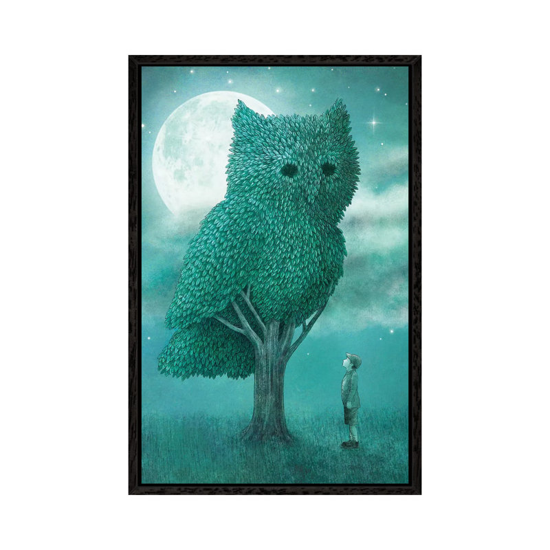 The Night Gardener 1 Piece Wall Art on Canvas, 66.04 cm H x 45.72 cm W, Black Framed