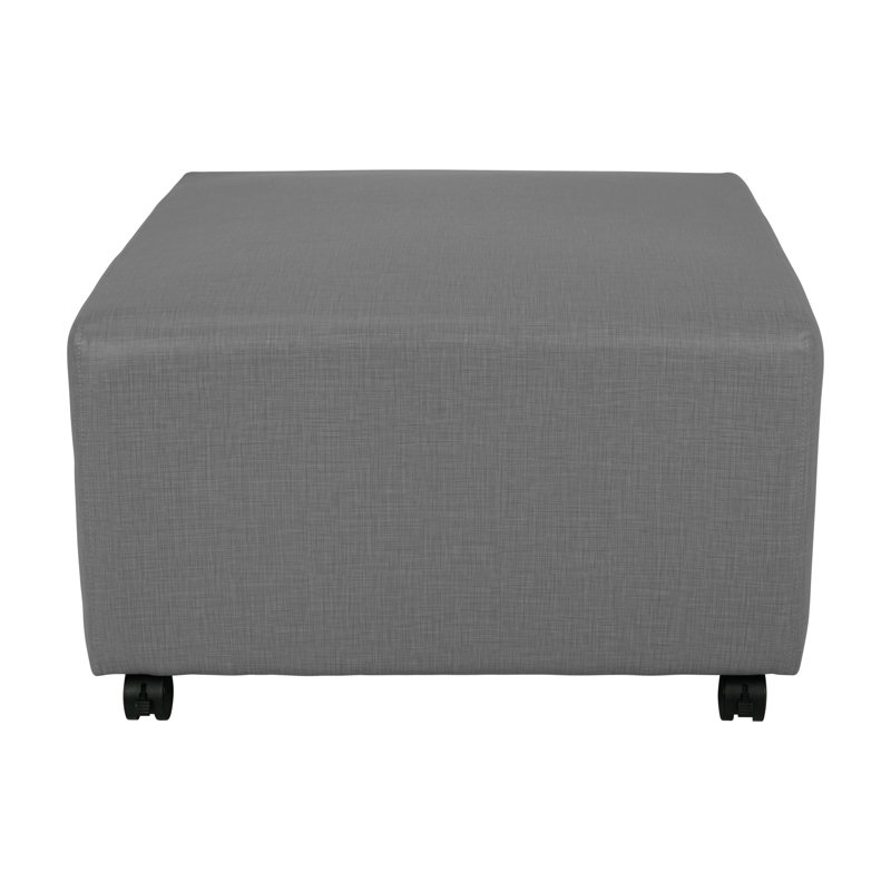 Repose-pieds carré mobile avec panneau Tech Pro Series, Gris foncé
