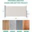 Auvent rétractable double 71 "x236" pour terrasse, écran d'intimité rétractable résistant à l'eau et aux rayons UV, cloison pliante rétractable pour jardin, cour arrière-114467246