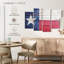 «Wooden Texas Flag Wall Art», reproduction d'art sur toile-36792711