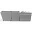 Canapé modulaire inclinable électrique en U Ziera-97582790