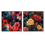 Sylvere - Ensemble de 2 collages floraux carrés-101848671-101848666