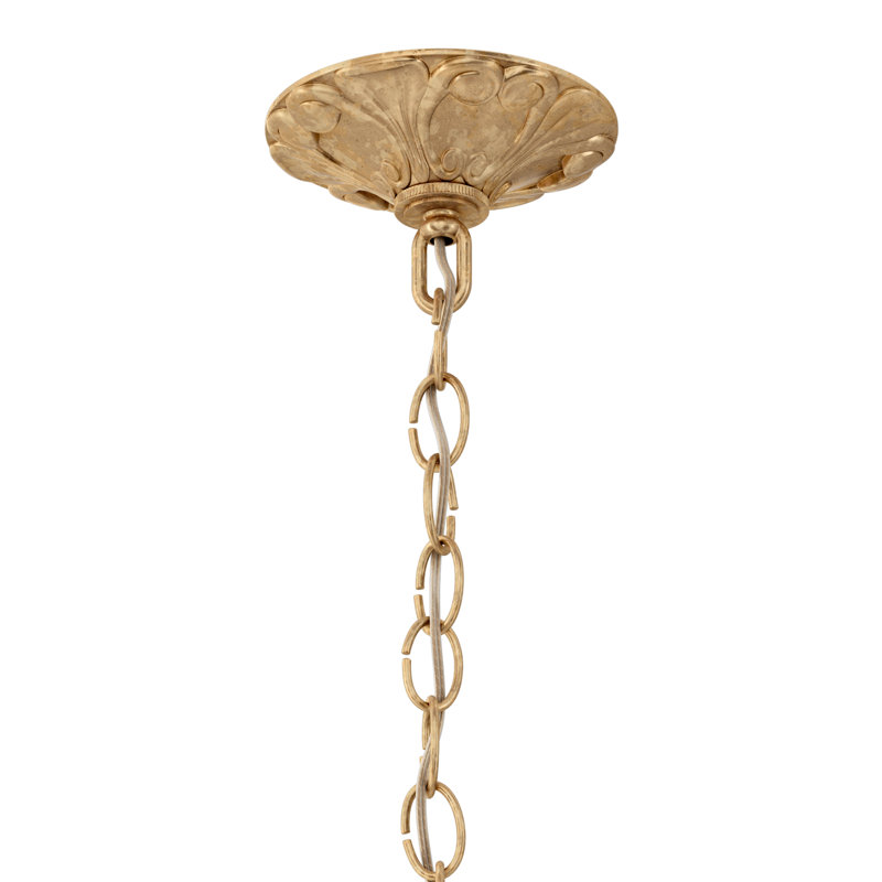 La Scala 8 - Light Chandelier, Heritage Clear, French Gold