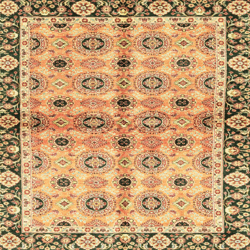 Tapis abstrait moderne 3203, Carré 4 pi