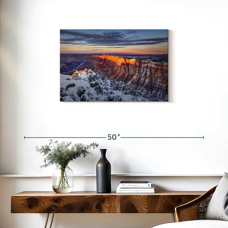 Alvord Grand Canyon en hiver, H 20 po x l 30 po