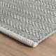 Herringbone Swedish Blue Handwoven Cotton Rug